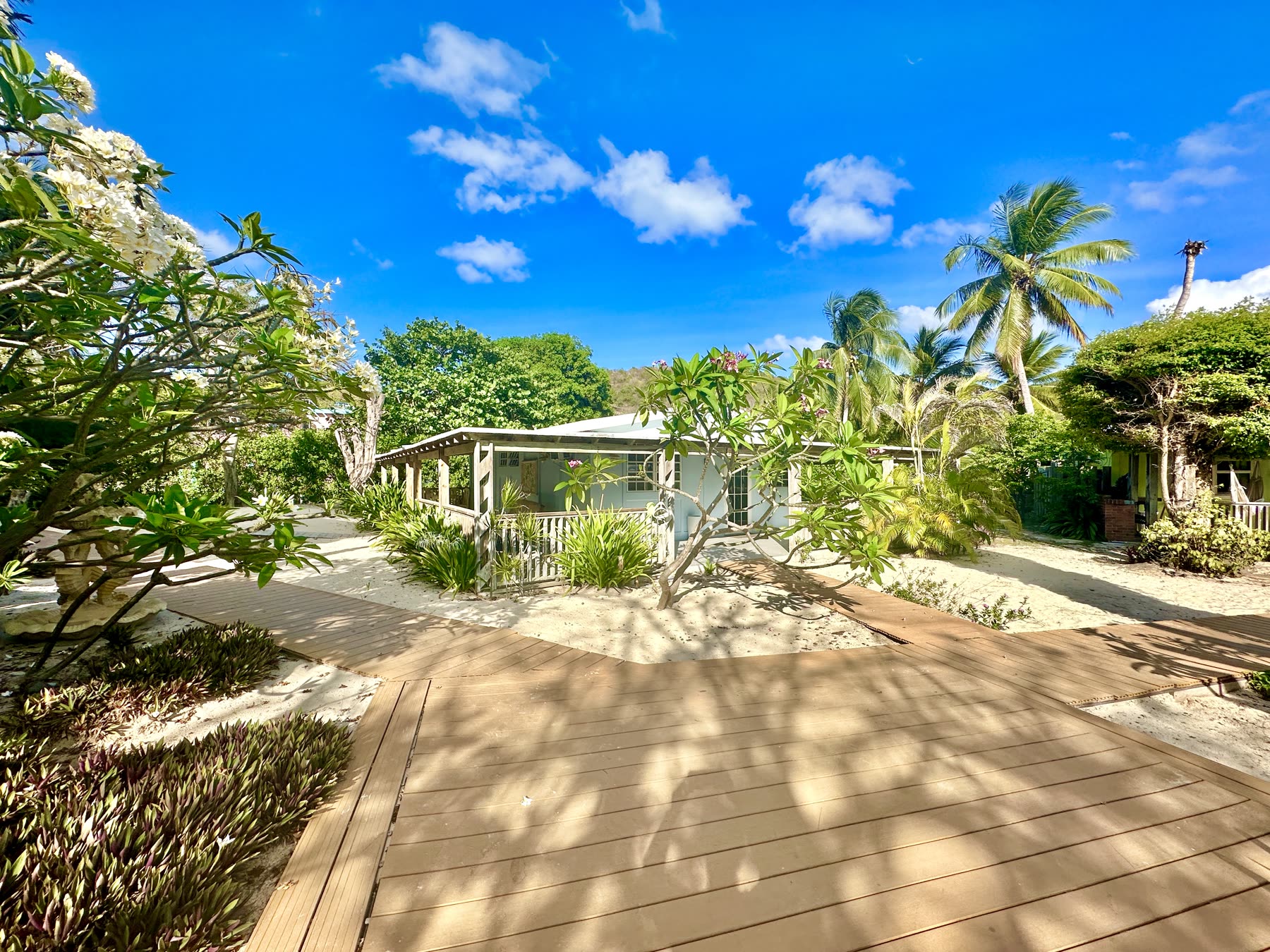 Tropical villa exterior